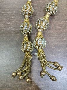 Golden Metal Blouse Danglers