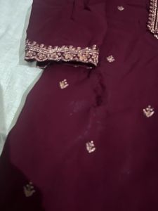 Beautiful maroon Kurta set