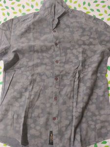 Patterned Button-Down Shirt