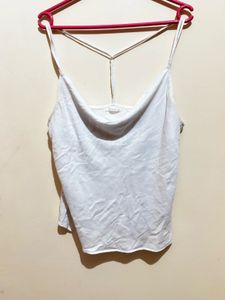 White Linen Tank Top