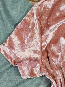 Shein Velvet Crop Top