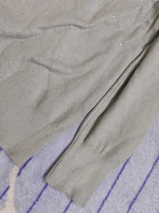 Embellished Knit Sweater