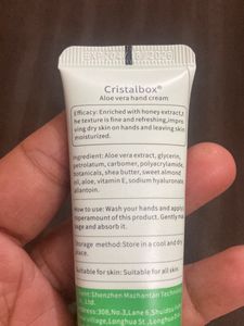 Cristalbox Natural Hand Cream -AloeVera ( Sealed