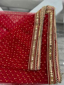 Heavy Red Chunni Dupatta