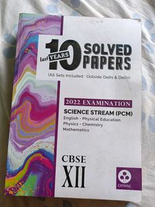 10 Years Solved Papers Class 12th Book Pcm