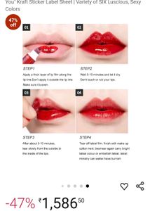 Lip Color (6 pieces) !