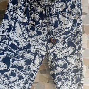 Tropical Print Pants