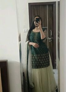 Elegant Green Kurta Set