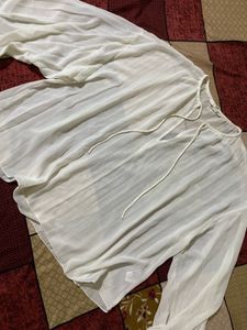 white h&m formal shirt top