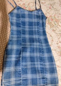 H&amp;M Denim Blue Mini Dress