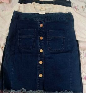 COMBOOO!!!COMBOOO!!!GRAB ASAPPP!! Top Denim Skirt