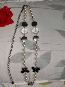 Pearl and Butterfly Necklace
