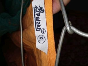 Orange And Light Green Jacket Kurta Set