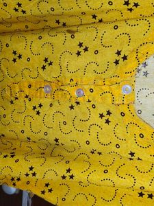 Yellow Print Loungewear Dress