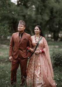 Beautiful Rust Colour Lengha