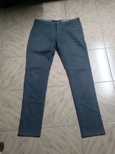 Men's Grey Casual Pants
