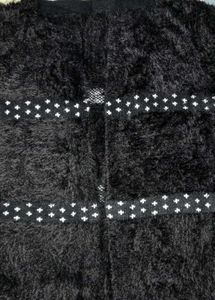 Cozy Black Fuzzy Cardigan