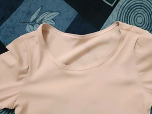 Light Peach Short Tshirt Top