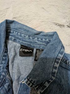 Y2K Erika Embroidered Denim Top