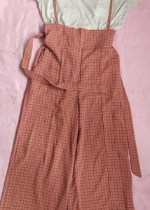 Checkered Wide-Leg Jumpsuit