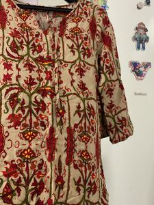 Floral Print Kurta