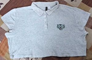 H&amp;M Cropped Polo Shirt
