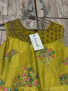 Lime Yellow Kurti+duppatta