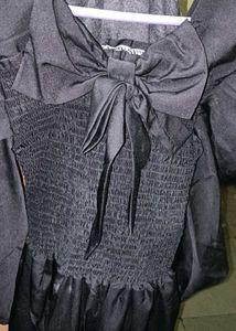 Black Bow Tie Dress