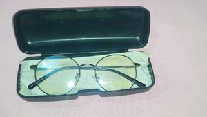 Grey Metal Round Glasses