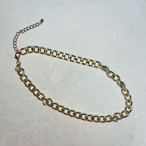 THESTO gold-plated interlinked chains