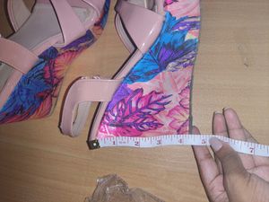 Pink Printed Wedges 4.5&#34;