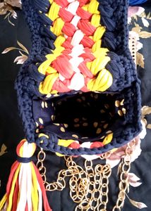 Stunning T-shirt Yarn Sling Bag