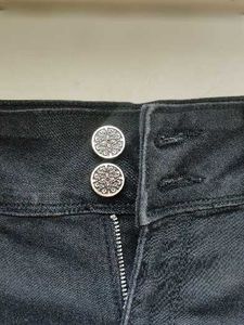 Black Denim Side Stripe Shorts