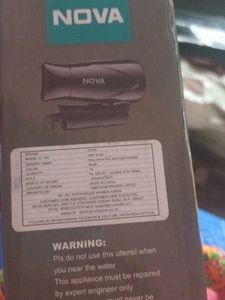 NOVA Foldable Hair Dryer 1200 Watts