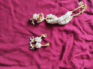 Moti Necklace With Earings