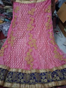 Pink Embroidered Lehenga Choli
