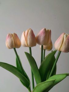 Combo 5 Faux Tulips Pink