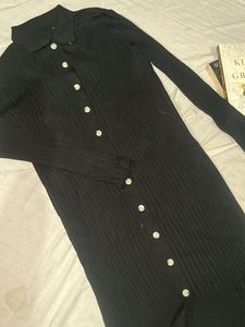 Black Button-Up dress