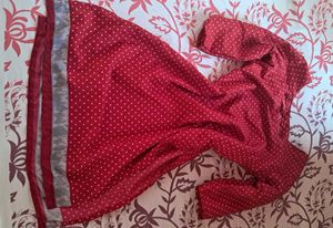 Red Polka Dot Kurta