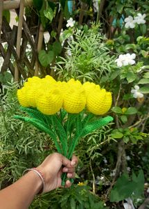 Crochet Yellow Tulips 🌷