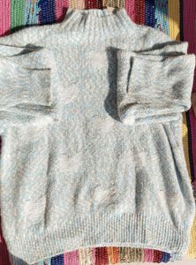 Oversized Korean Pink Heart Sweater