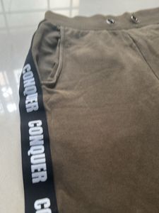 Olive 'Conquer' Track Pants