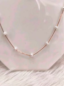 925 Silver Sterling Pearl Moti Chain