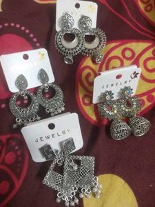 Combo Of 4 Jhumkas !