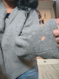 Classic Gray V-Neck Sweater