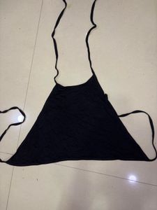 Black Backless Top