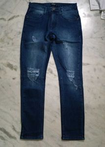 Ripped Blue Jeans for Mens-New with tag