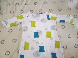 Beige Kurta With Abstract Design