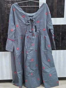 Gray Printed Dress