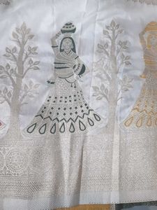 Pure Dola Silk Dyeable Saree
